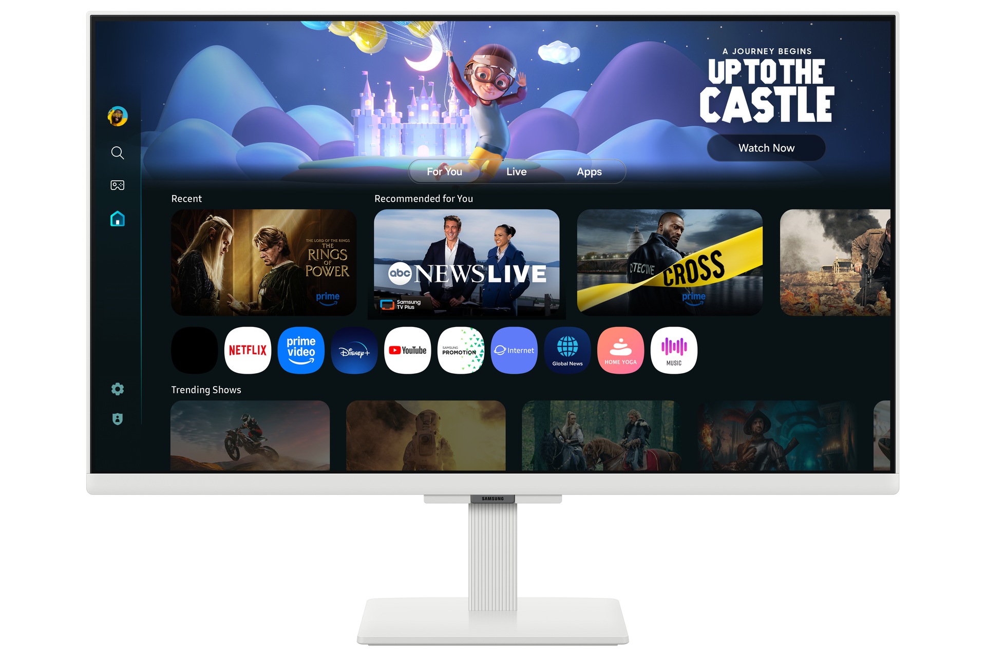 32" Smart Monitor M5 M50F FHD Front2 White 