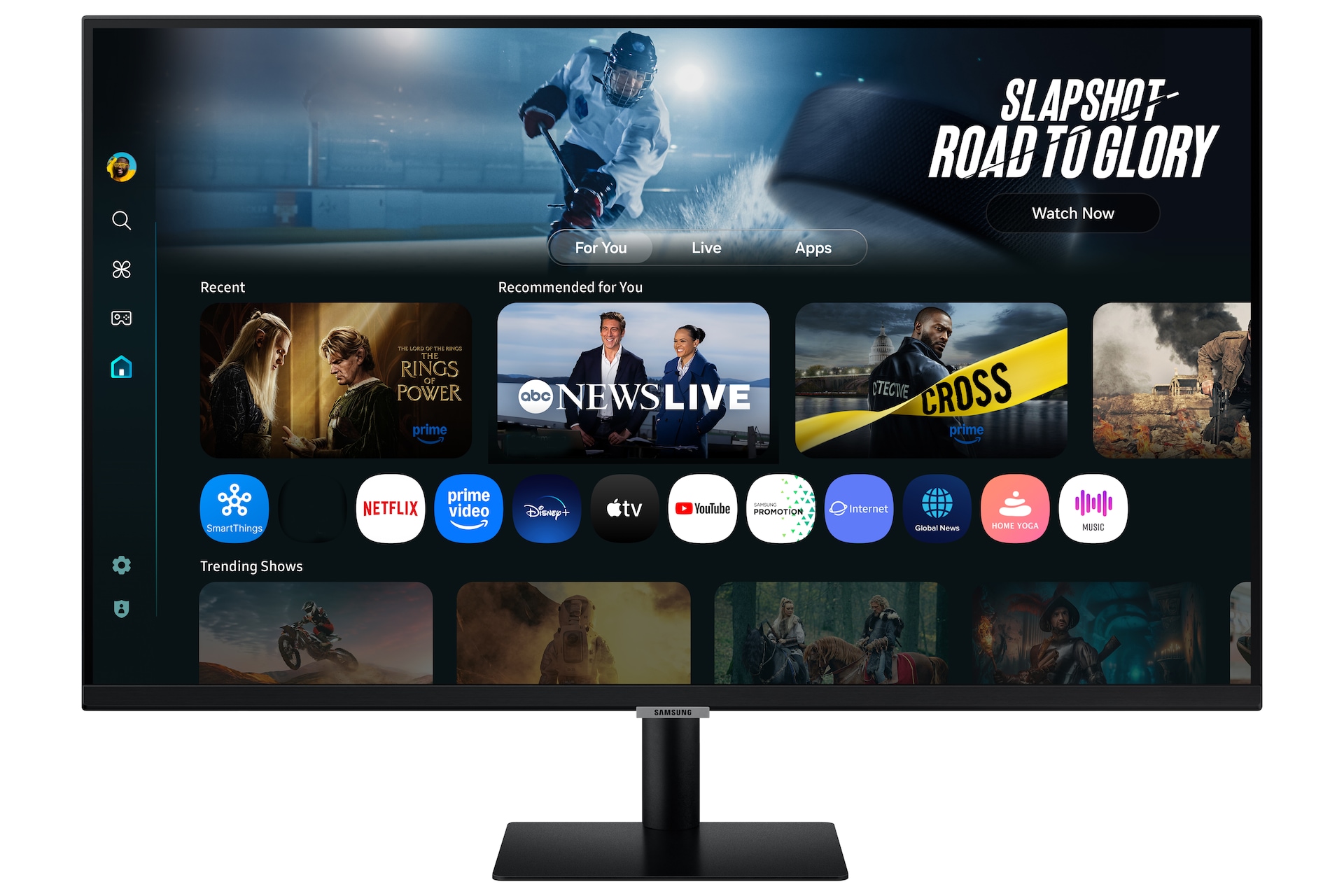 Samsung Μαύρο 32" Smart Monitor M7 M70f 4K (Black)