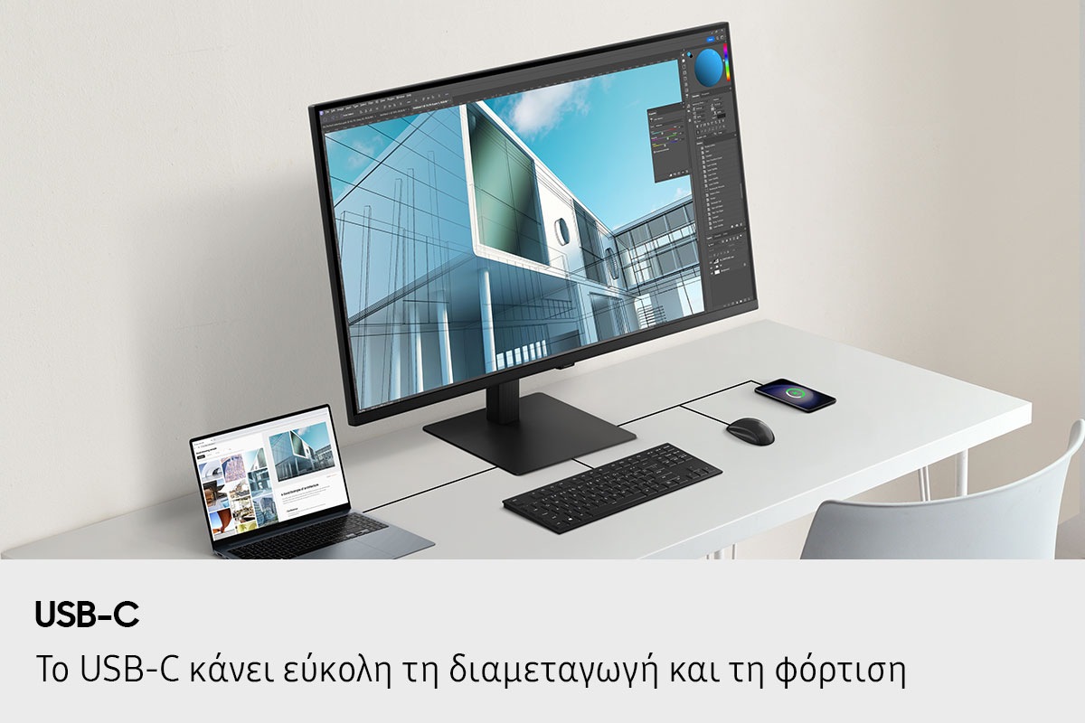 37" ViewFinity S8 S80UD UHD Monitor Black