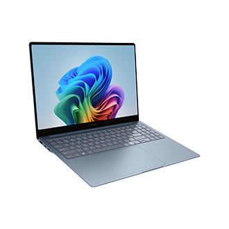 Galaxy Book6 Edge (16", X2 Elite, 32GB), a Copilot+ PC Top-L-Perspective Denim Blue 