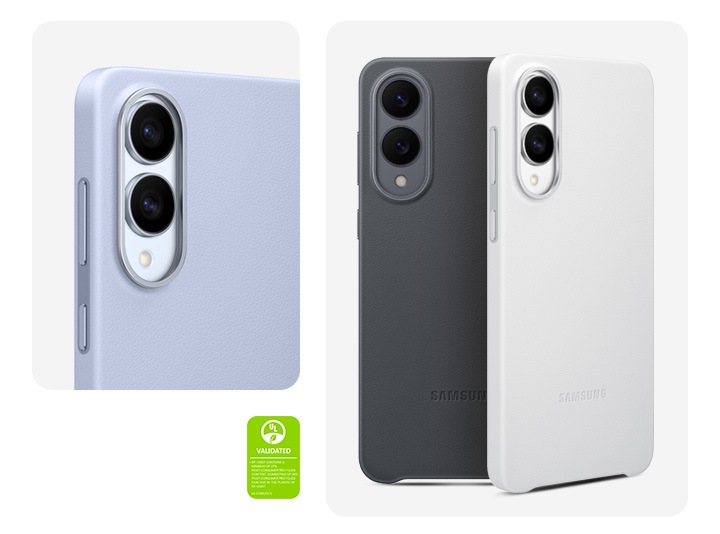 Galaxy S25 Edge 純素皮革保護殼淺藍色| 三星電子香港