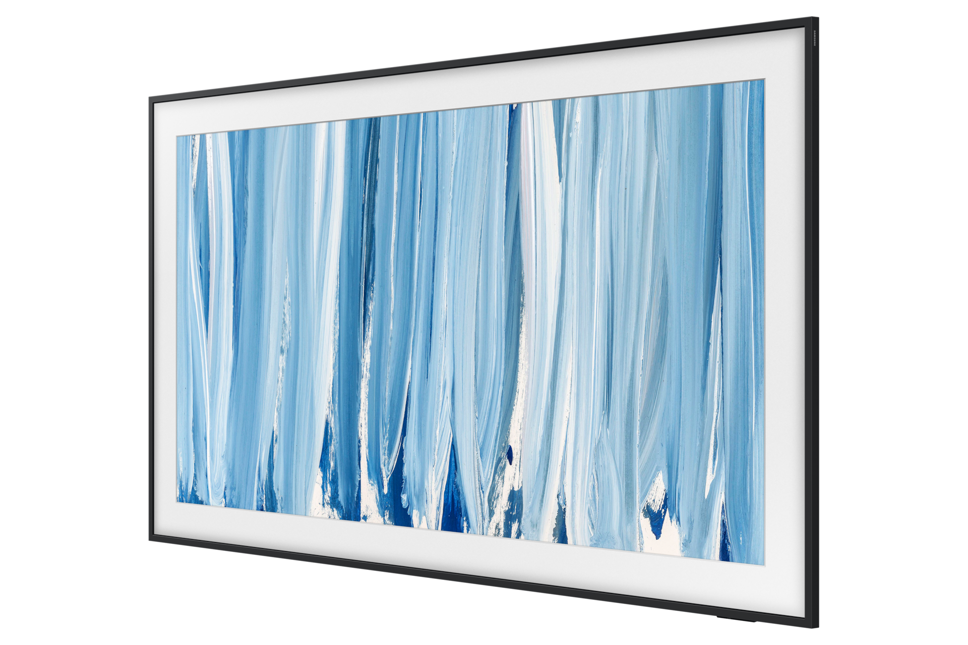 The Frame Pro LS03HW 4K Samsung Vision AI Smart TV (2026) R-Perspective4 Black Modern Frame Design with Wireleess One Connect