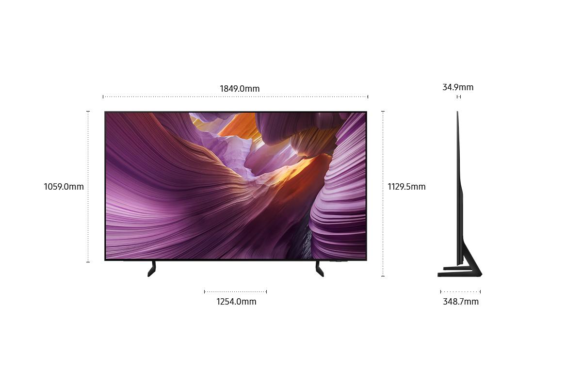 83" OLED S85F 4K Samsung Vision AI Smart TV (2025) Black