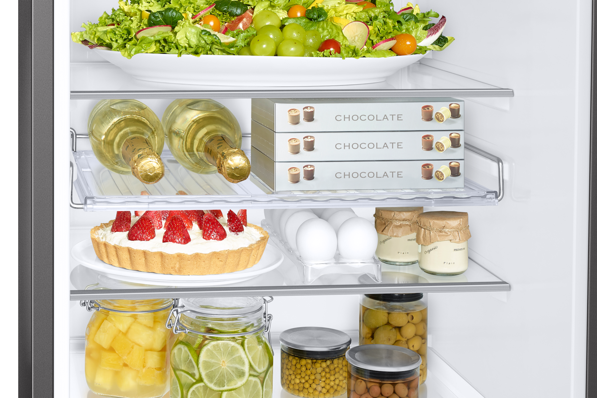 Bottom Mount Freezer RB34F675DB1/SH RB34F675DS9/SH Detail-Wine-Shelf Silver 