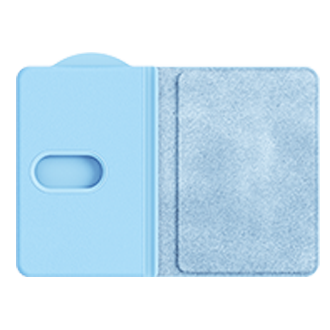 Magnet Card Wallet FrontOpen Ice Blue 