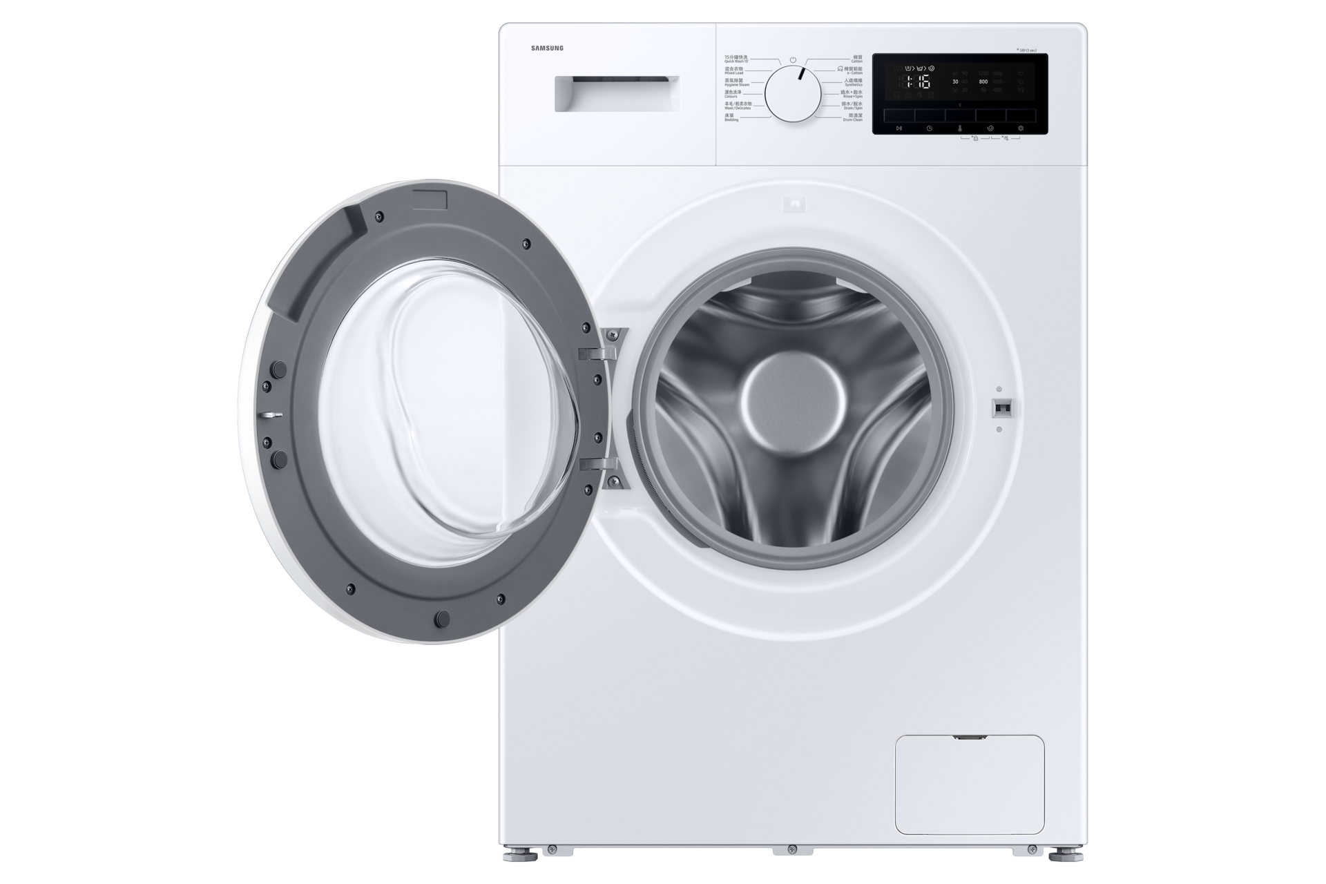 Slim Front Load Washer Hygiene Steam 7kg, 1400rpm WW70FG3M05TWSH Front-Open White 
