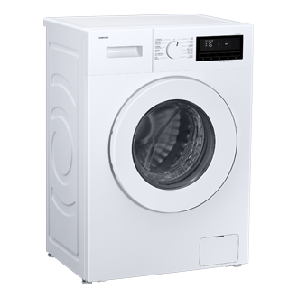Slim Front Load Washer Hygiene Steam 7kg, 1400rpm WW70FG3M05TWSH L-Perspective White 