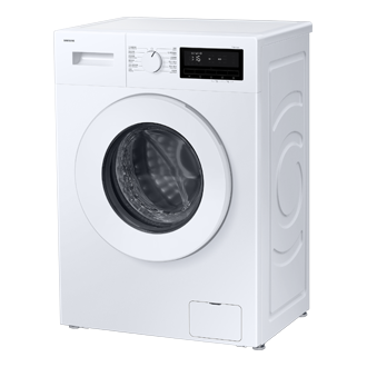 Slim Front Load Washer Hygiene Steam 7kg, 1400rpm WW70FG3M05TWSH R-Perspective White 