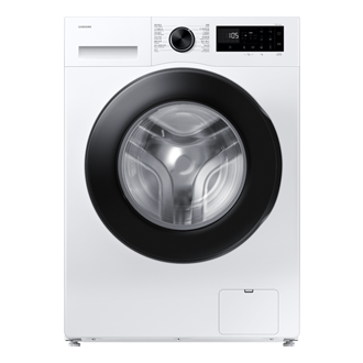 WW80FG5L32AESH Laundry with Grade A Energy Efficiency and AI Ecobubble 8kg Front White 