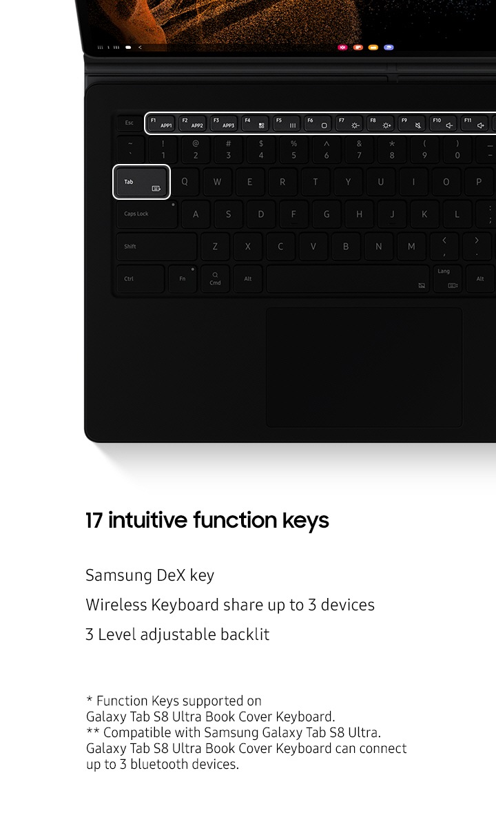 ［純正品］Galaxy tab s8+ book cover Keyboard