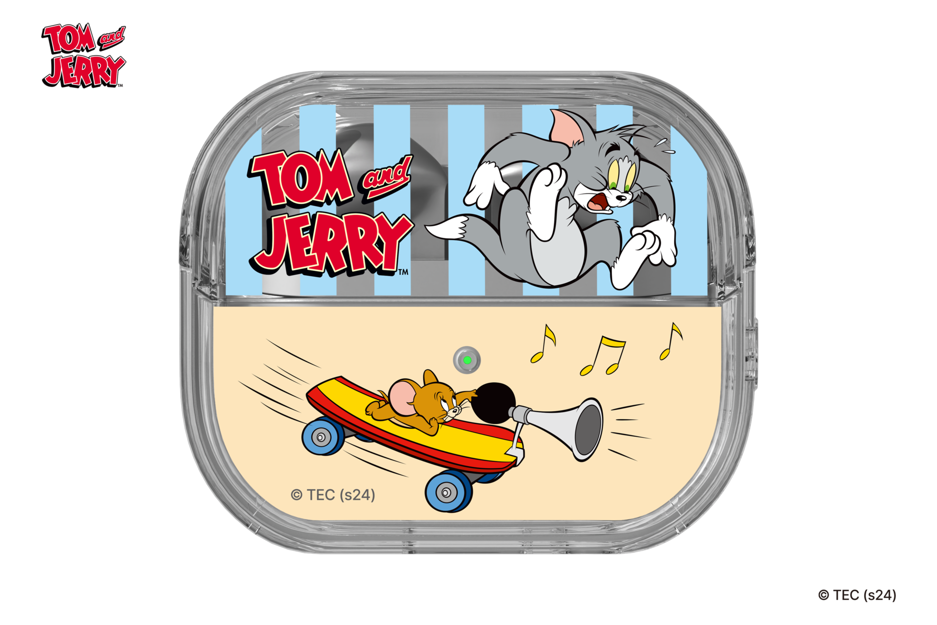 Tom and Jerry Clear Case for Galaxy Buds3 Blue | Samsung