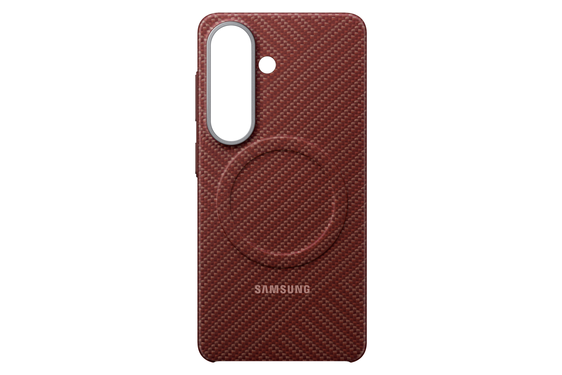 Galaxy S26 Carbon Magnet Case Front2 Red 