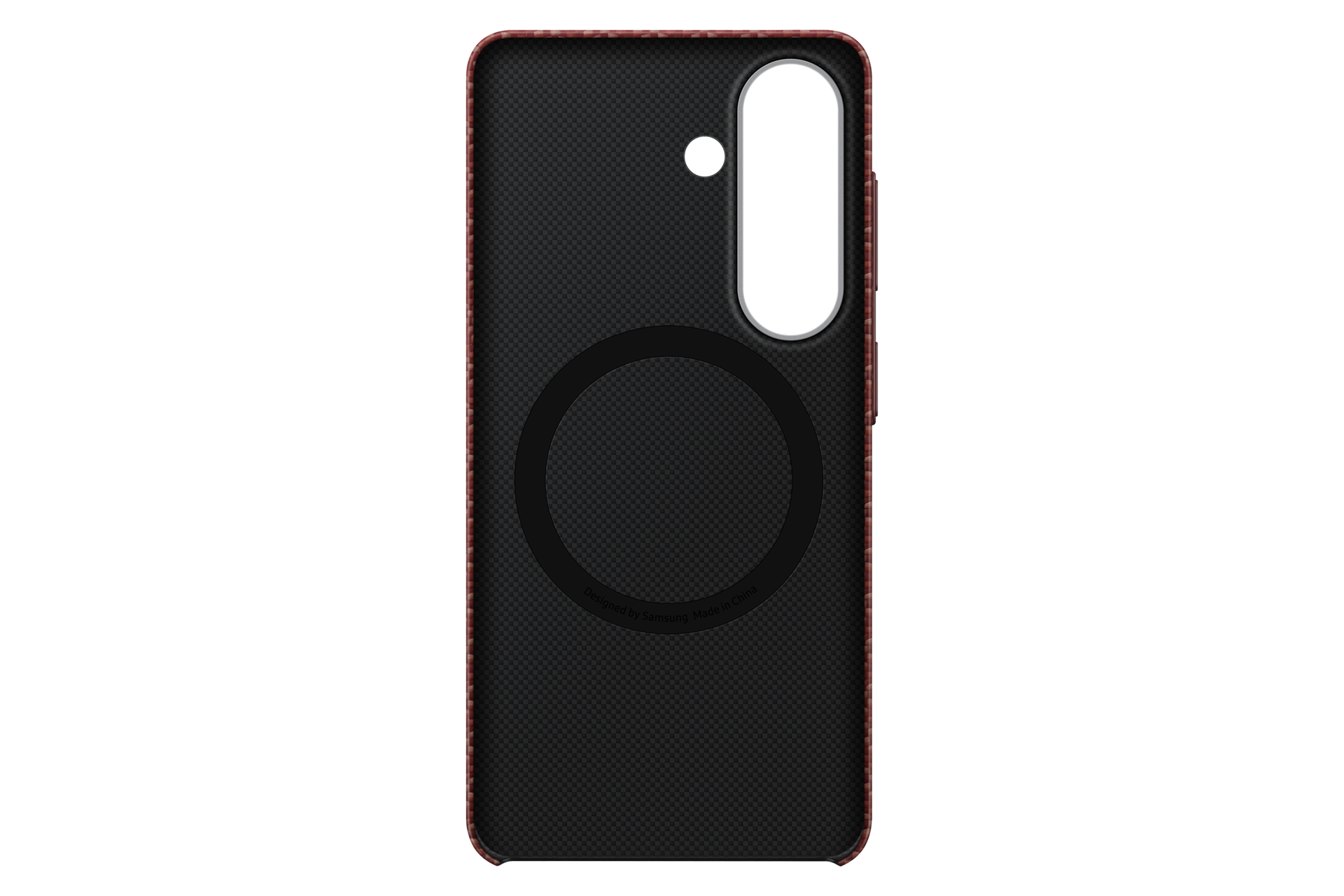 Galaxy S26 Carbon Magnet Case Back Red 