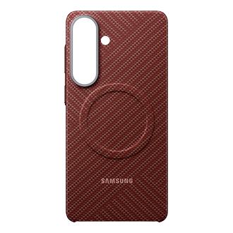 Galaxy S26+ Carbon Magnet Case Front2 Red 