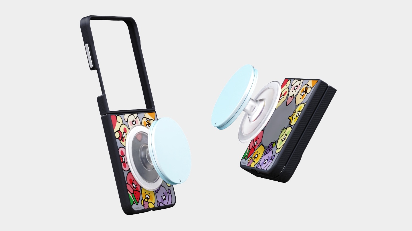 Galaxy Z Flip8 Mirror Magnet Case (Kakao Friends) Brown | Samsung