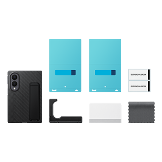 Galaxy Z Fold8 Carbon Standing Case Set-Cut Black 