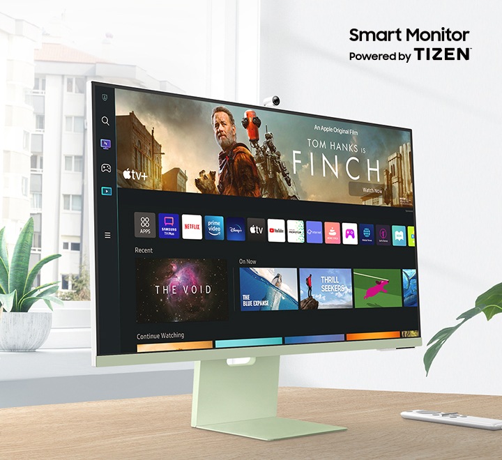 サムソンsmart monitor M8 Samsung's Smart Monitor M8 is no-holds-barred display that