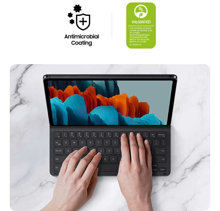 Galaxy Tab S7 / S8 Book Cover Keyboard Slim Black | Samsung Hong Kong