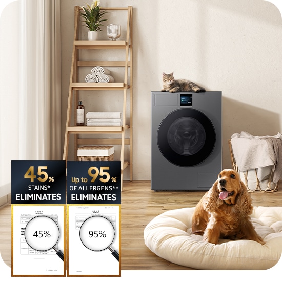 WD12DBLB84GDSH BESPOKE AI Laundry Combo 12/7kg, 1400rpm | Samsung 