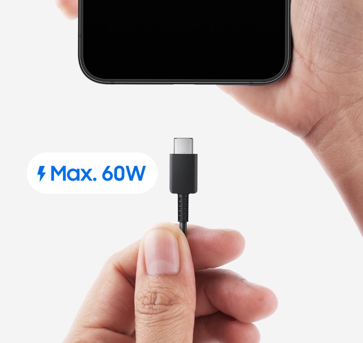 Samsung EP-DX310JW Câble USB-C vers USB-C 60W Charge et Synchronisation  1,8m Blanc