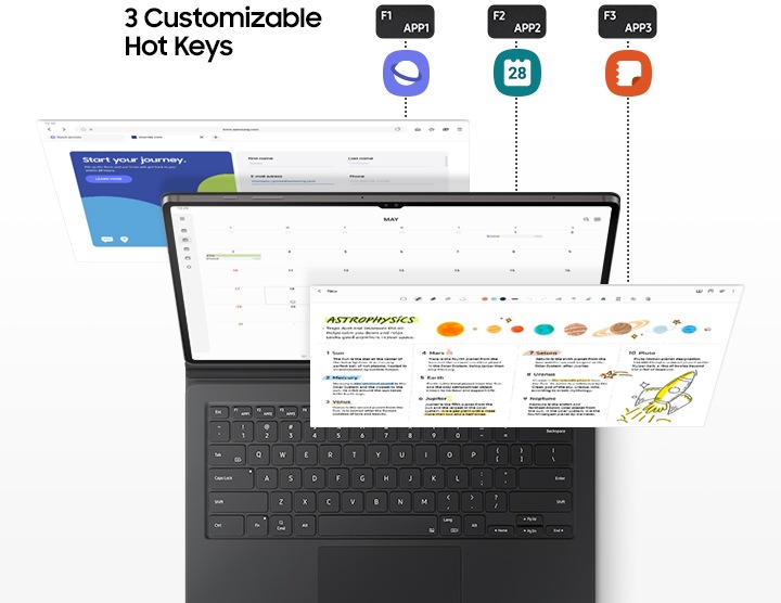 Galaxy Tab S8 Ultra Book Cover Keyboard black | Samsung Hong Kong