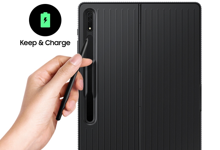 Galaxy Tab S8 Ultra Protective Standing Cover black