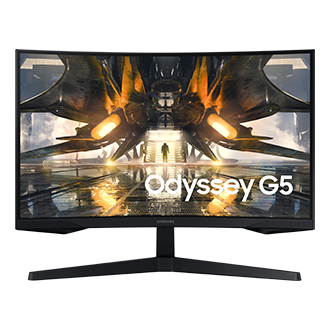 Samsung Odyssey G5 27 QHD 165Hz 1ms GTG Incurvé VA LCD Moniteur de jeu  FreeSync 