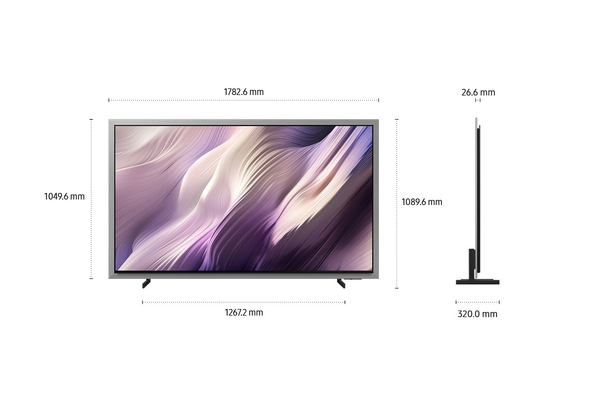 77" OLED S95H 4K Samsung Vision AI Smart TV (2026) Silver