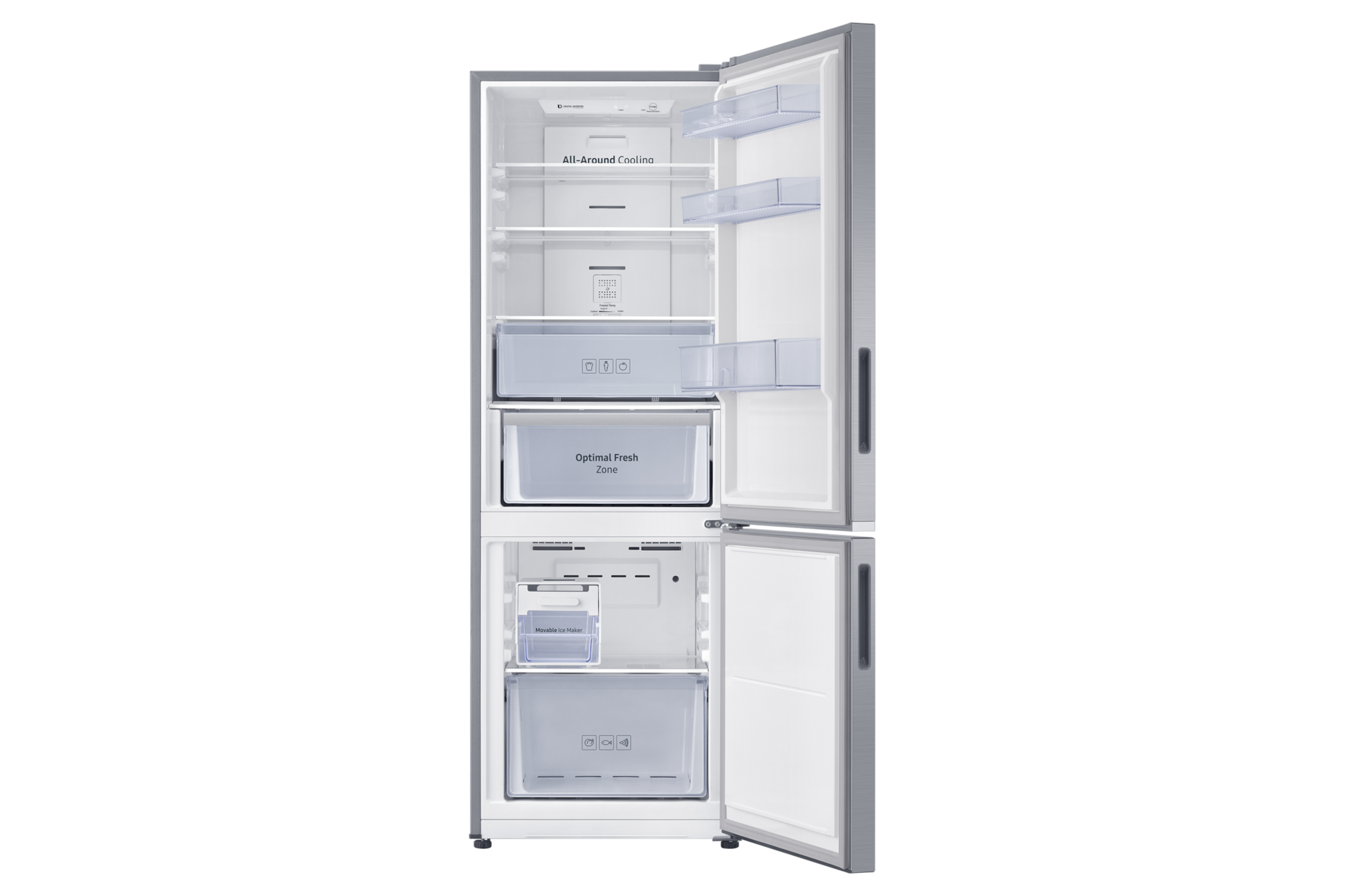 RB4000 BMF with Optimal Fresh zone RB30F4051B1/SH Front-Open-without-food Silver 