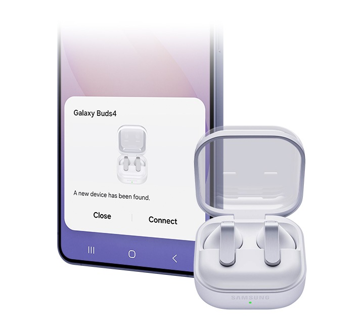 True Wireless Earbuds: Galaxy Buds4 White | Samsung Hong Kong