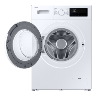 Slim Front Load Washer Hygiene Steam 8kg, 1400rpm WW80FG3M05TWSH Front-Open White 