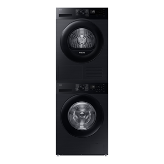9kg DV5000D Dryer sa SpaceMax™ and Hygiene Care tehnologijama Stack-Front-Door-Closed Black 