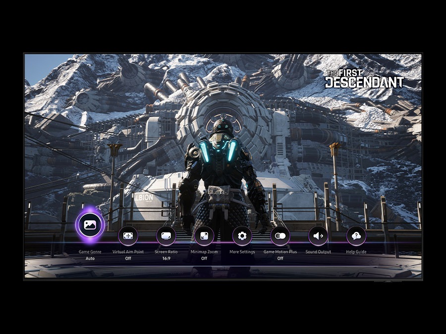 Game Bar prikazuje različite postavke koje se mogu mijenjati unutar igre The First Descendant.