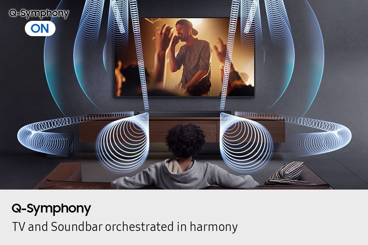 9.1.4-kanalni Soundbar zvočnik Q serije z nizkotoncem in zadnjim zvočnikom HW-Q930F (2025) črna