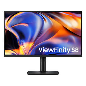 27" ViewFinity S8 S80HF 5K Monitor Front Black 