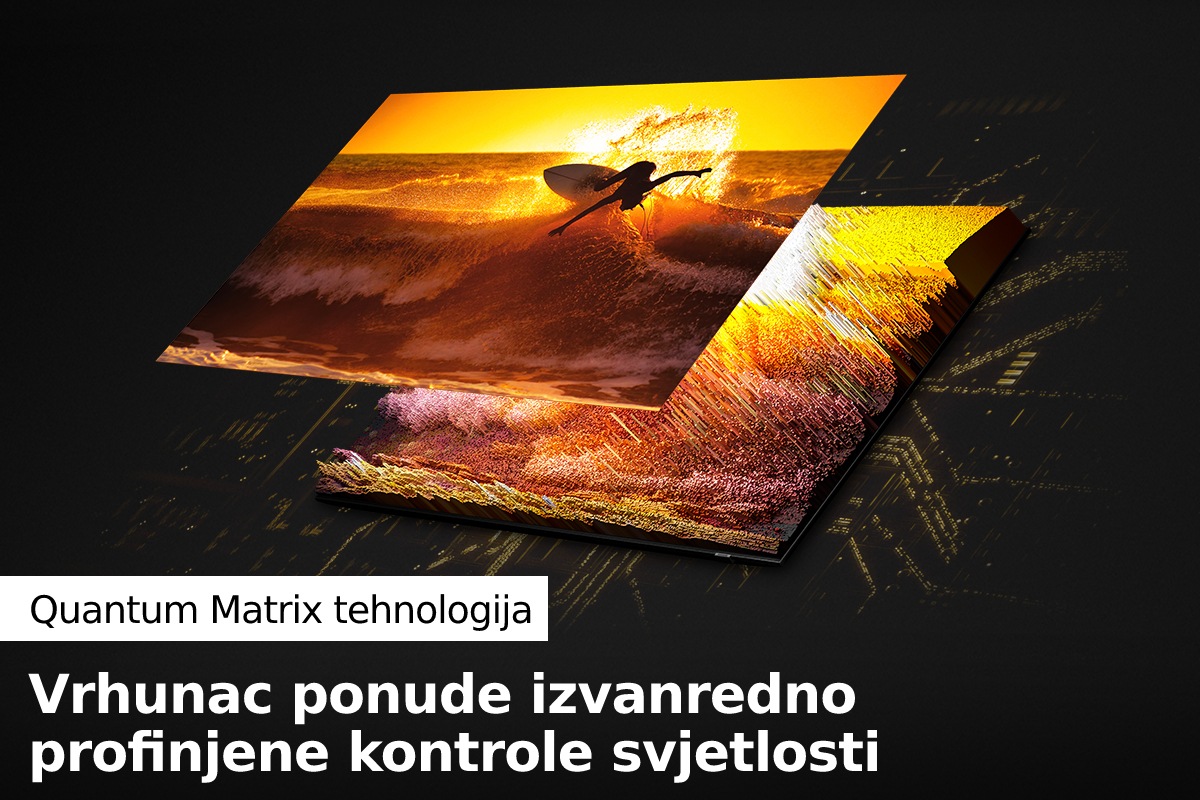 Neo QLED TV QN90B s tehnologijom Quantum Matrix otkriva Vam sjajne detalje i u najtamnijim i u najsvjetlijim scenama.