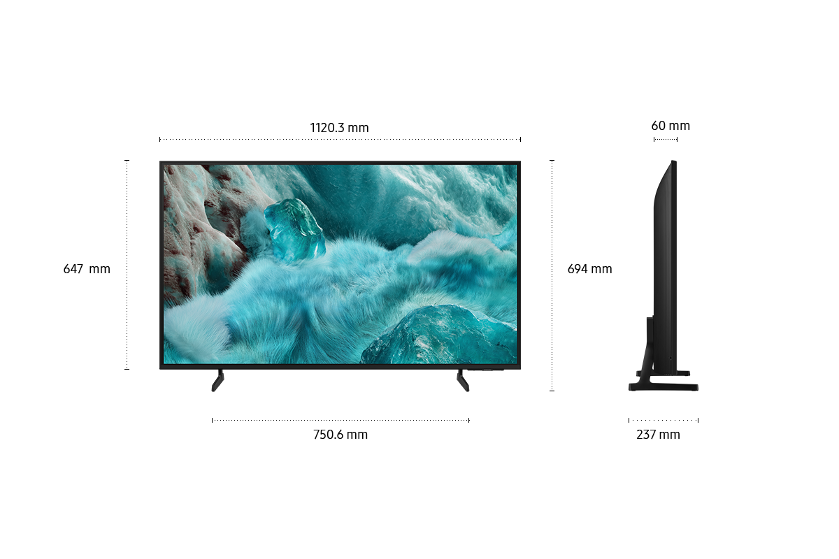 QLED, Ultra HD, 4K Smart 50Q7F2, Vision AI, HDR, 125 cm (2025) Black