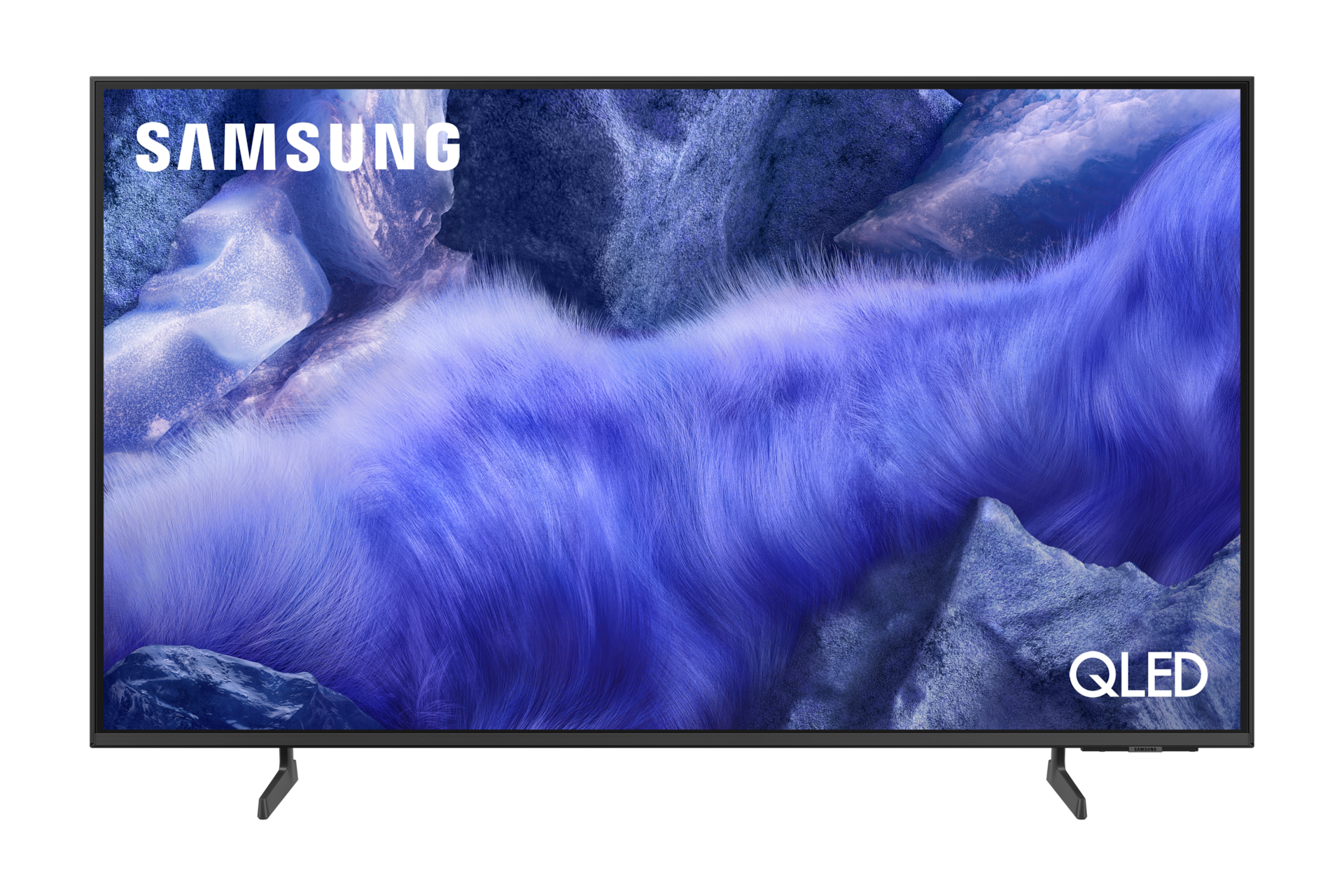 QLED QEF1 4K Samsung Vision AI Smart TV (2025) Front2 Titanium Gray 
