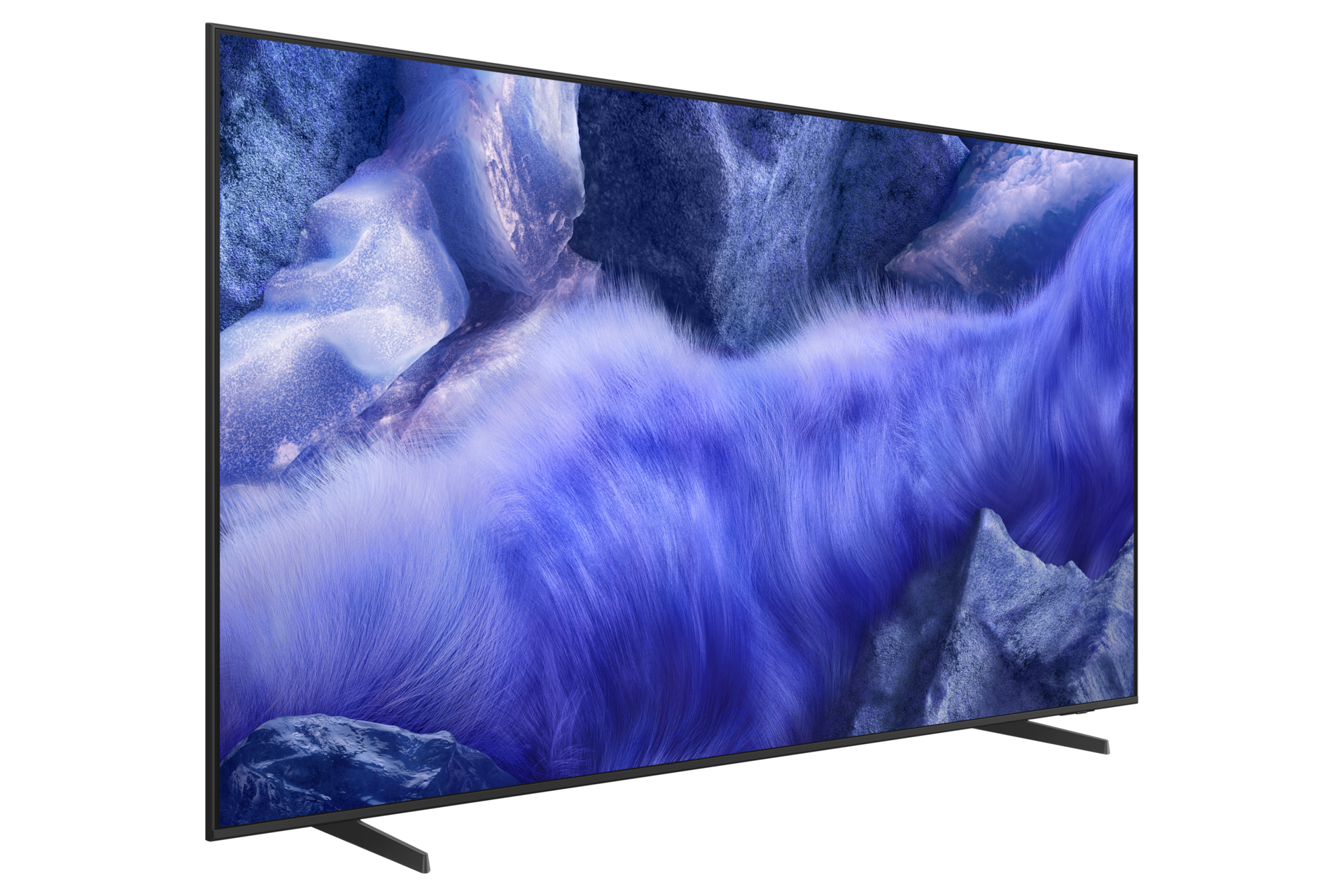 QLED QEF1 4K Samsung Vision AI Smart TV (2025) L-Perspective Titanium Gray 