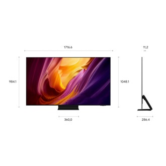 77" OLED S95H 4K Samsung Vision AI Smart TV (2026) Graphite