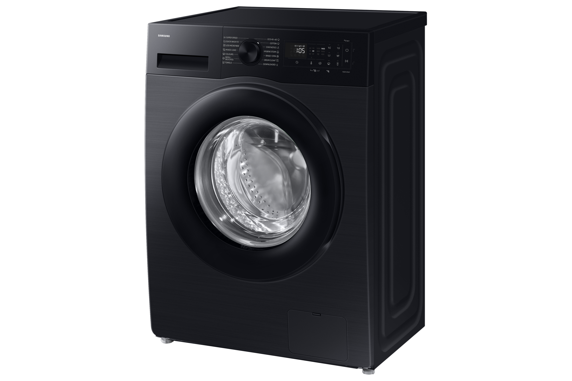 WW5100D Perilica s prednjim punjenjem i energetskom učinkovitosti, sa AI Ecobubble™ tehnologijom R-Perspective Black 