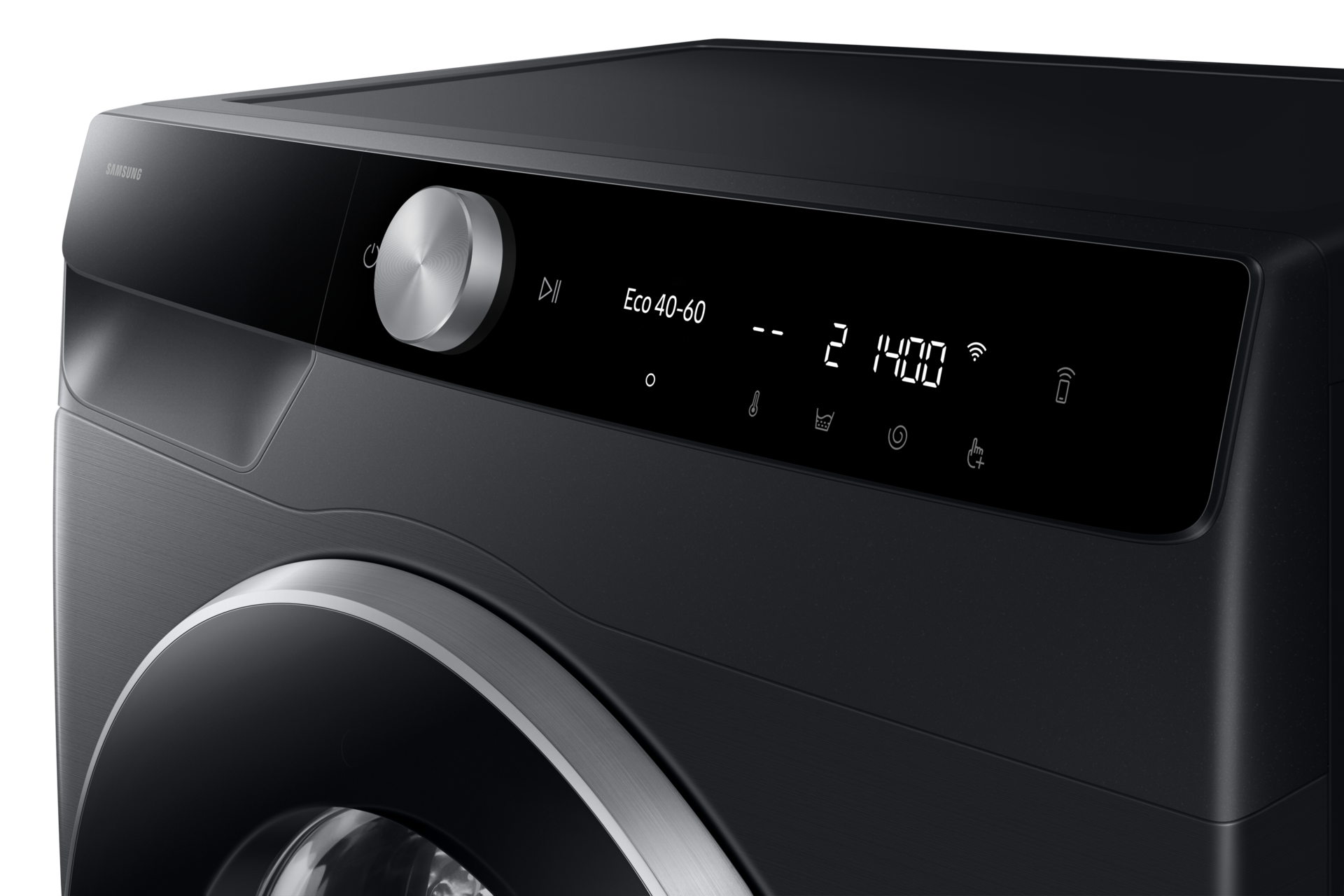 WW6100D Perilica rublja s prednjim punjenjem, A-10% energetskom učinkovitosti i AI Ecobubble™ Panel-Control Black 