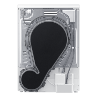 Laundry Dryer with A Energy Efficiency Rating_ Back White 