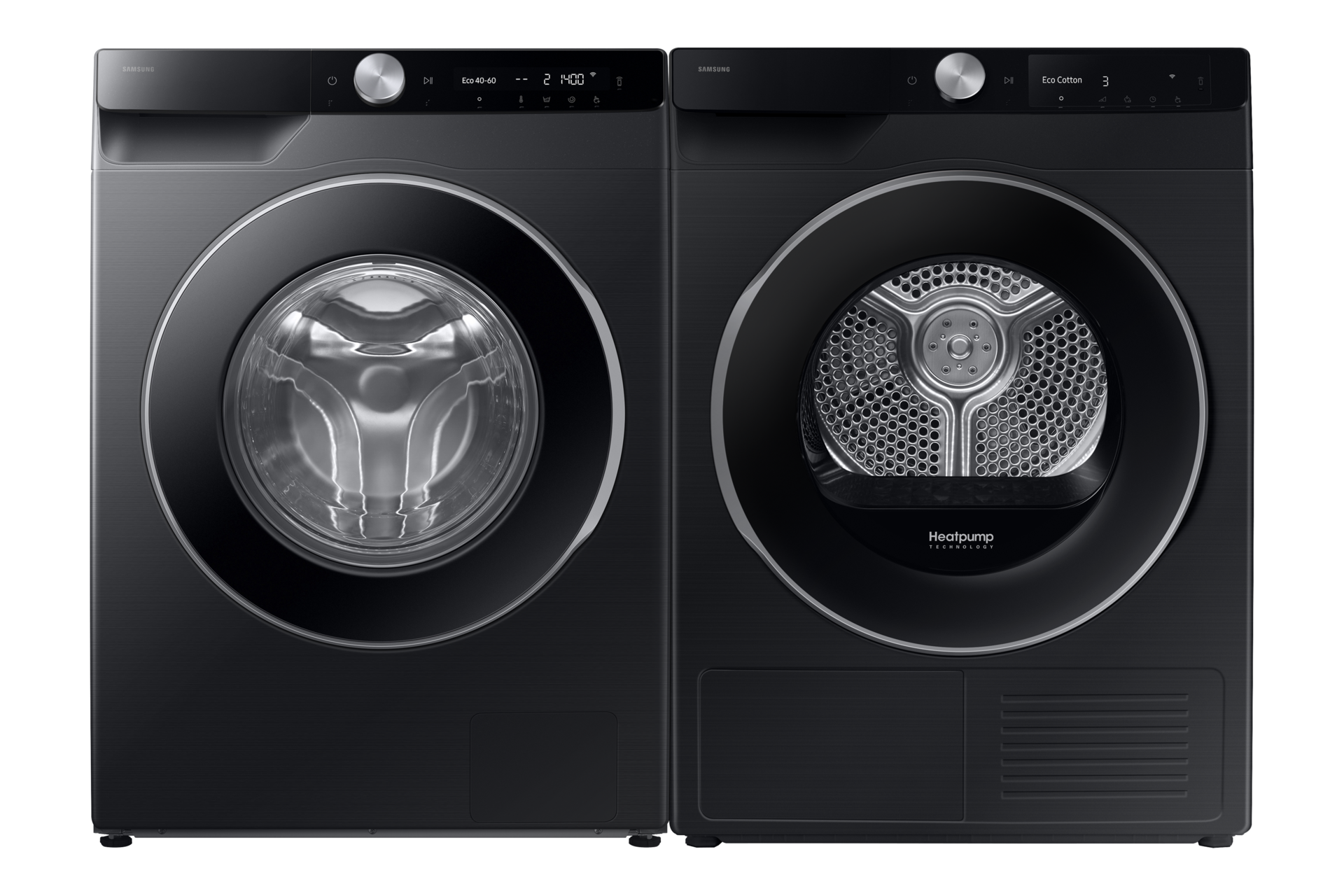 Laundry Dryer with A Energy Efficiency Rating and AI Dry+ Front-Set1 Black 