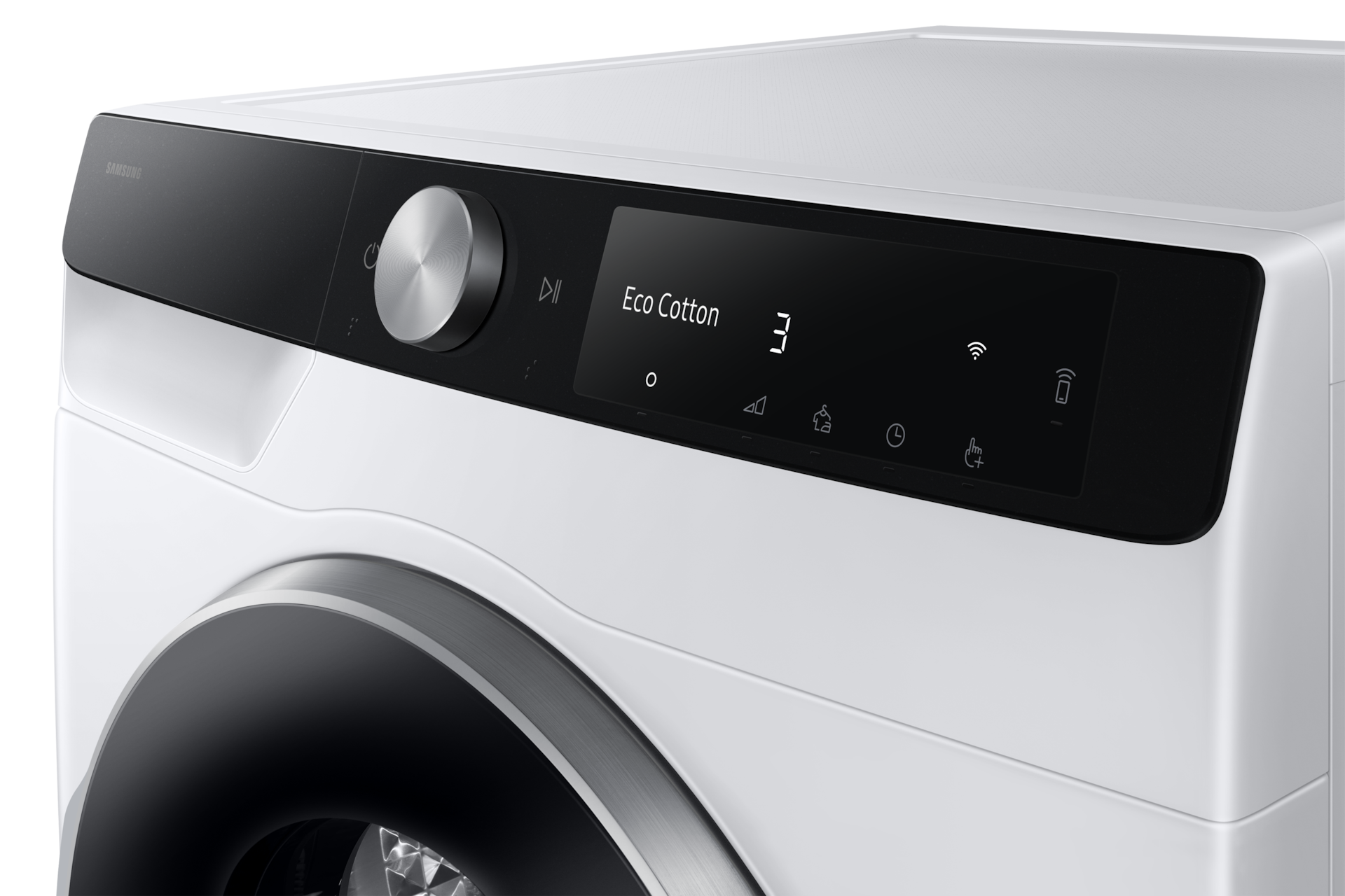 Laundry Dryer with A Energy Efficiency Rating and AI Dry+ Panel-Control1 White 