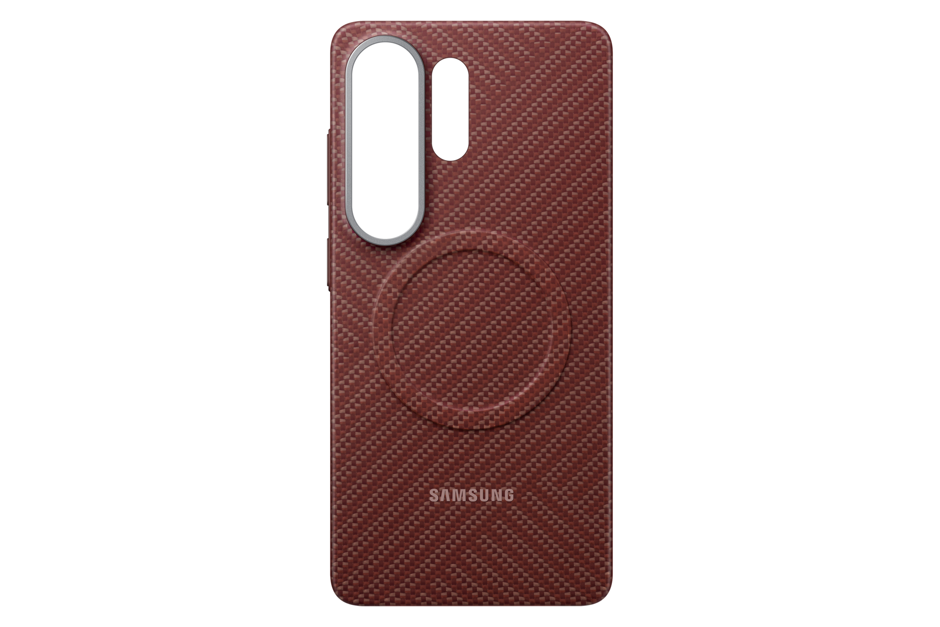 Galaxy S26 Ultra karbon mágneses tok Front2 Red 
