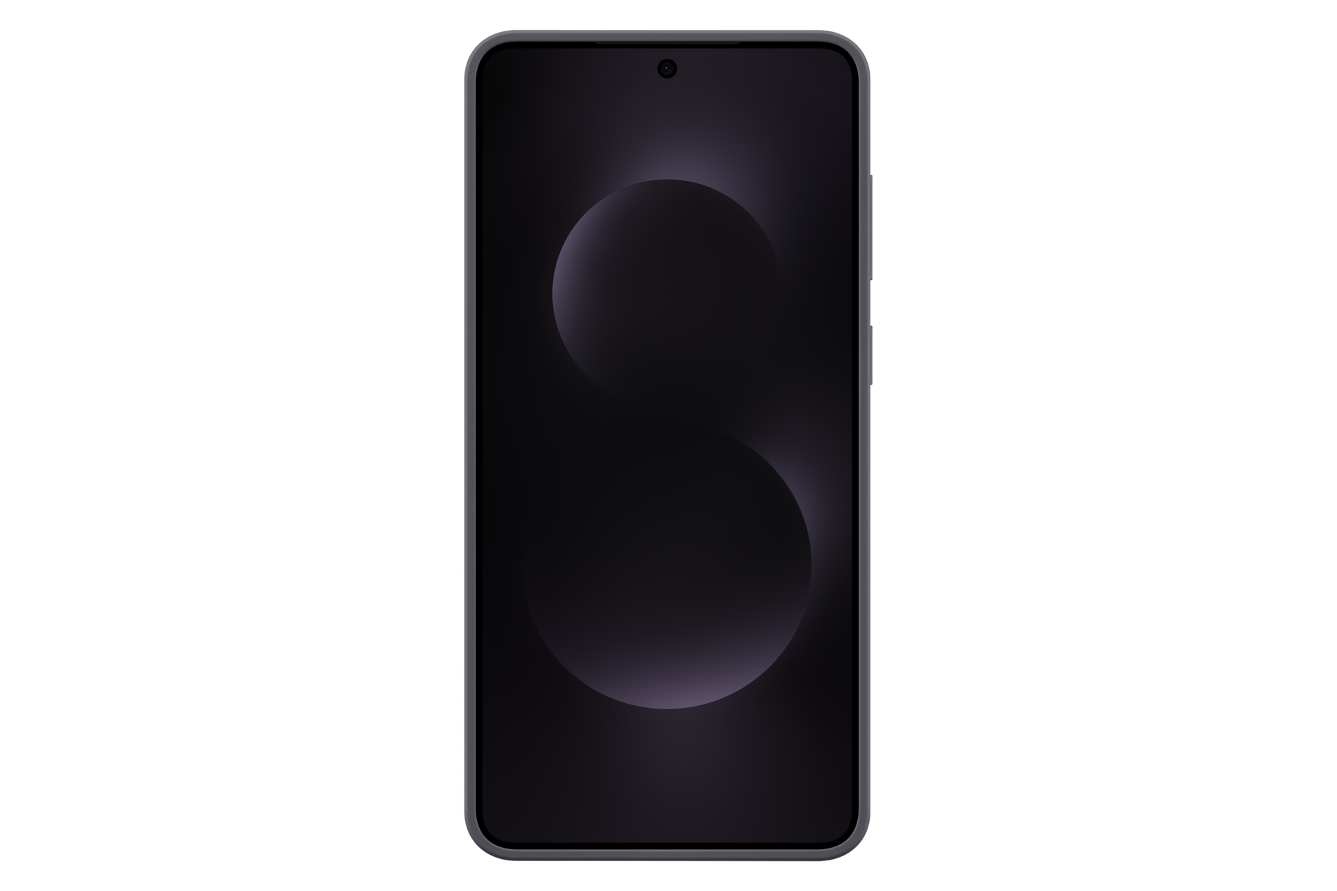 Galaxy S25 Edge Silicone Case Back Black 