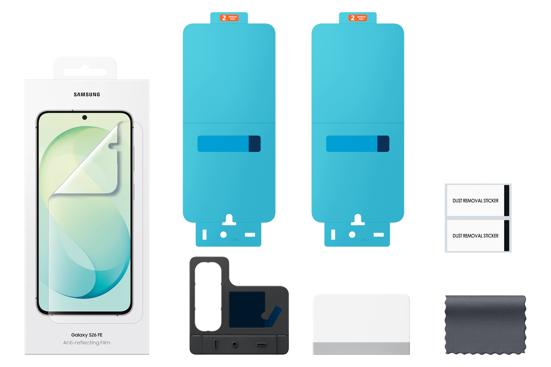 Galaxy S26 FE Anti-reflecting Film Set Transparent 