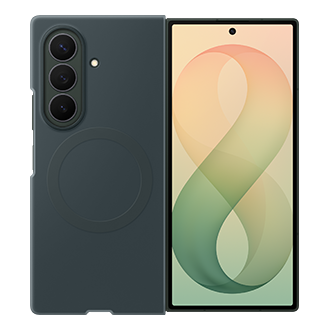 Galaxy Z Fold8 Ultra szilikonos mágneses tok Front2 Green Shadow 