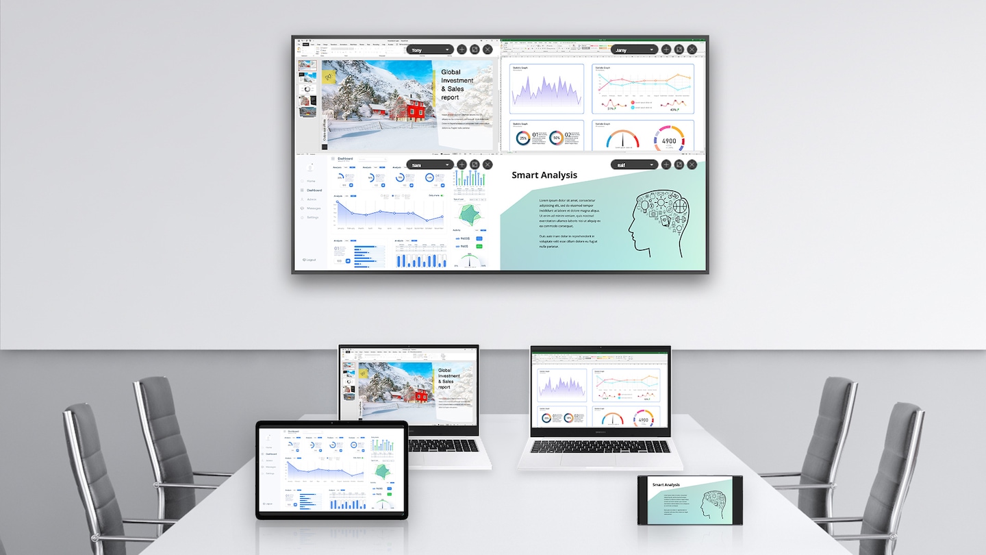 Collaborate between screens with wire-free speed